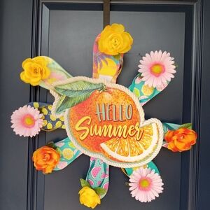 Colorful Summer Party Wreath